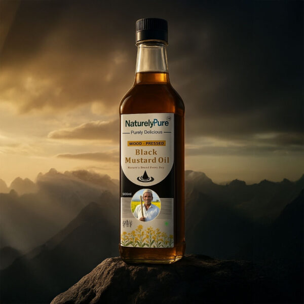 NaturelyPure Cold-Pressed Mustard Oil: Pure & Preservative-Free Perfection